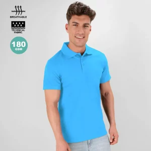 polo in poliestere uomo colori assortiti