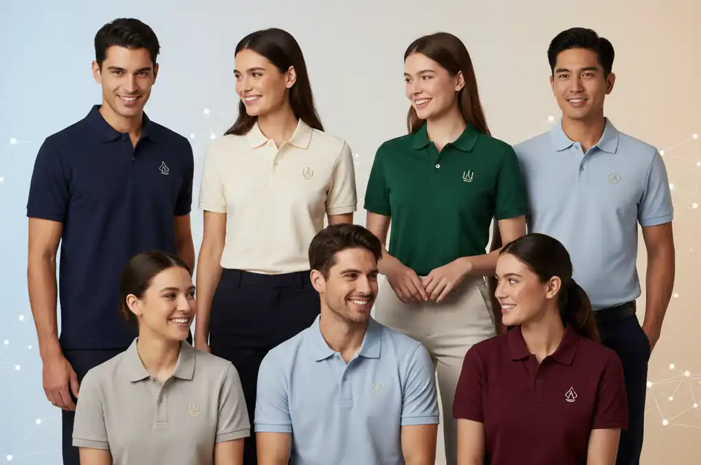 polo personalizzate con stampa a colori