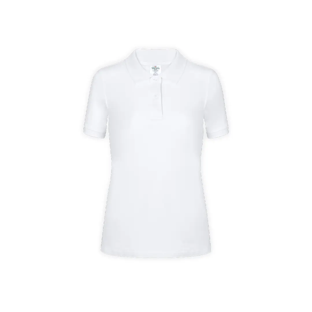 Polo in cotone Keya wps 180 donna colore bianco Polo in cotone personalizzata da donna colore bianco