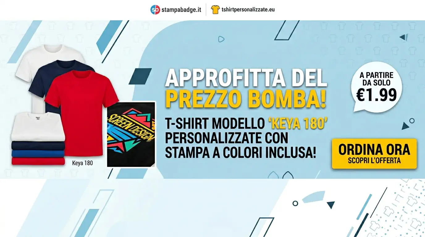 Offerta Bomba T-shirt Keya 180 a €1.99