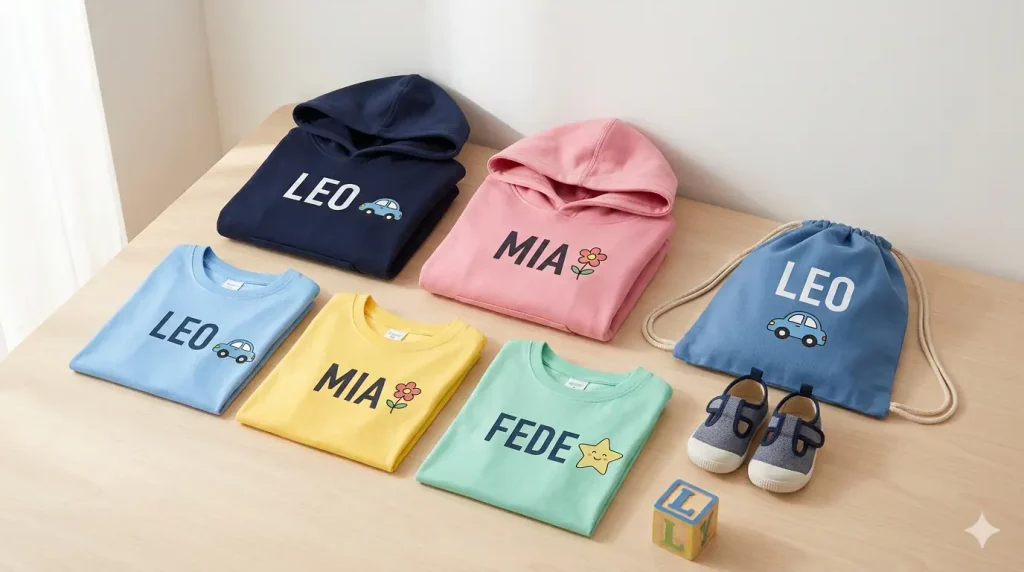 Kit Asilo e Scuola: come personalizzare i vestiti dei bambini per non perderli più vestiti bambini